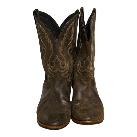 Laredo 68373 Western Cowboy Boots Leather Brown Embroidered Men's Size 12 EW - Picture 3 of 8